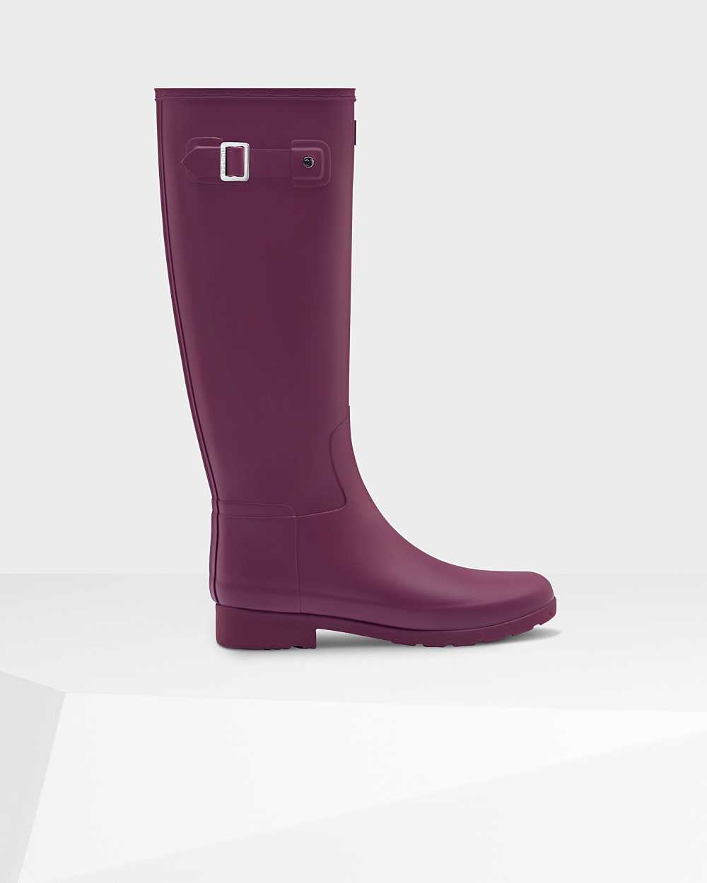 Hunter Refined Slim Fit Tall Women's Rain Boots NZ-85845F Purple